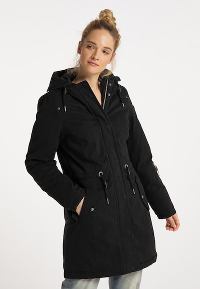DreiMaster Vintage Winter Coat 'DreiMaster Vintage' in Black, View model