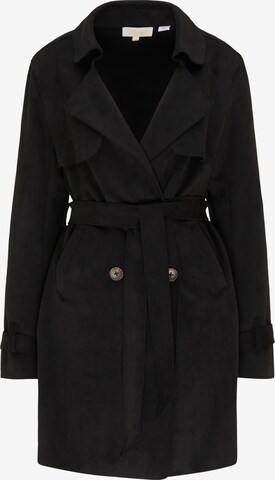 usha FESTIVAL Between-Seasons Coat in Black: front