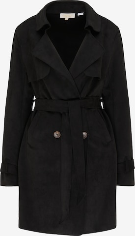 usha FESTIVAL Between-seasons coat in Black: front