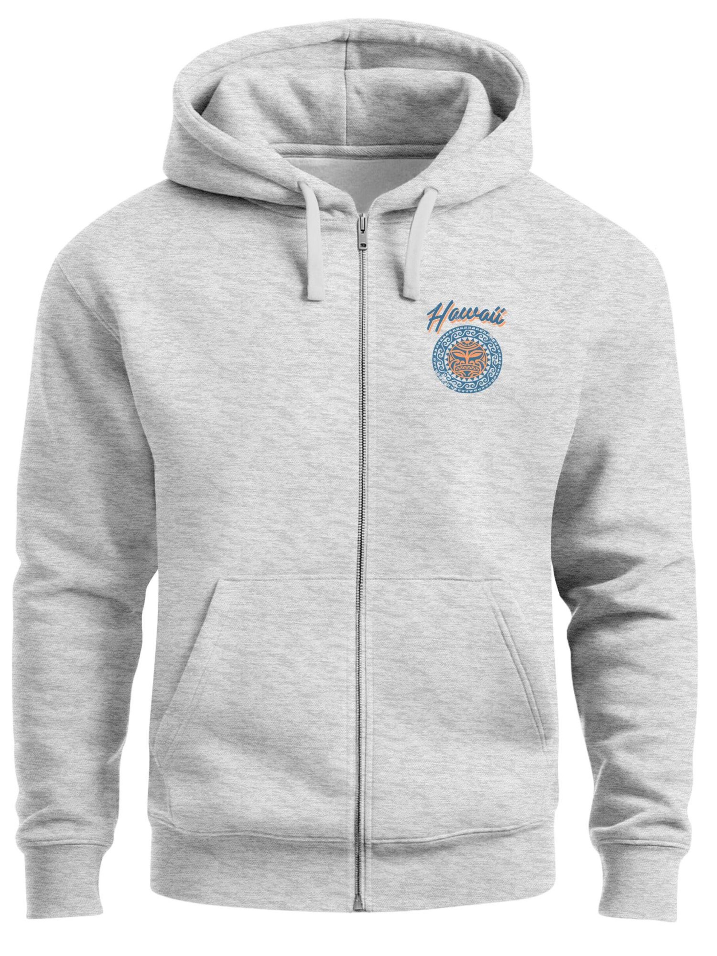 Neverless Sweatjacke 'Maui'‌‌‌‌‌‌‌‌‌‌ in Grau: Vorderseite