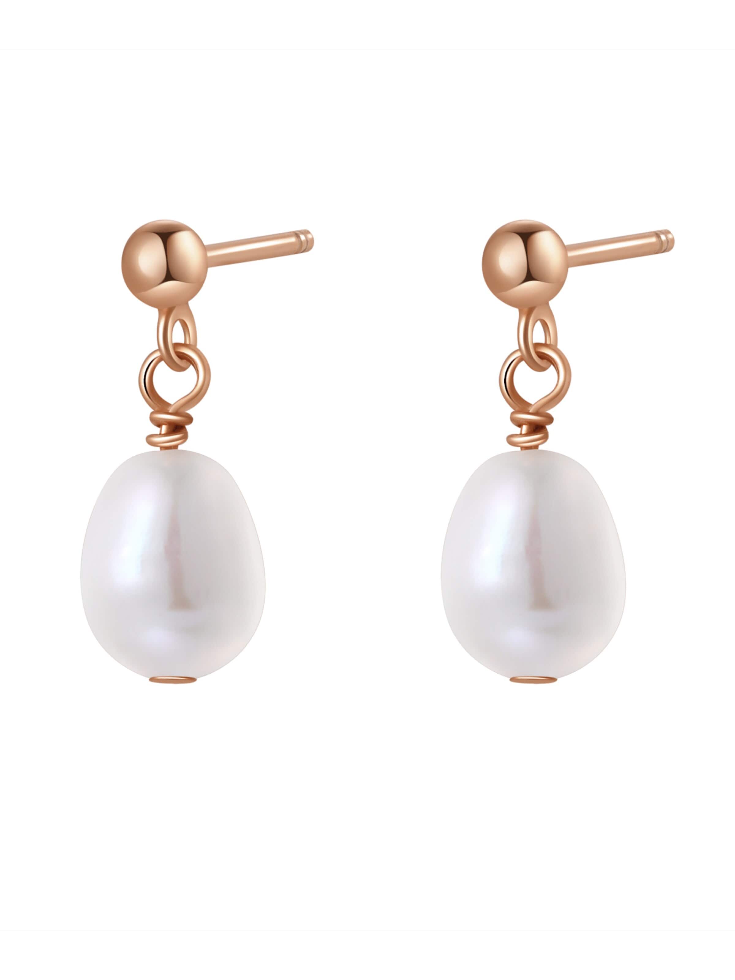 Orecchini 'Ball and Pearl' di Hey Happiness in oro