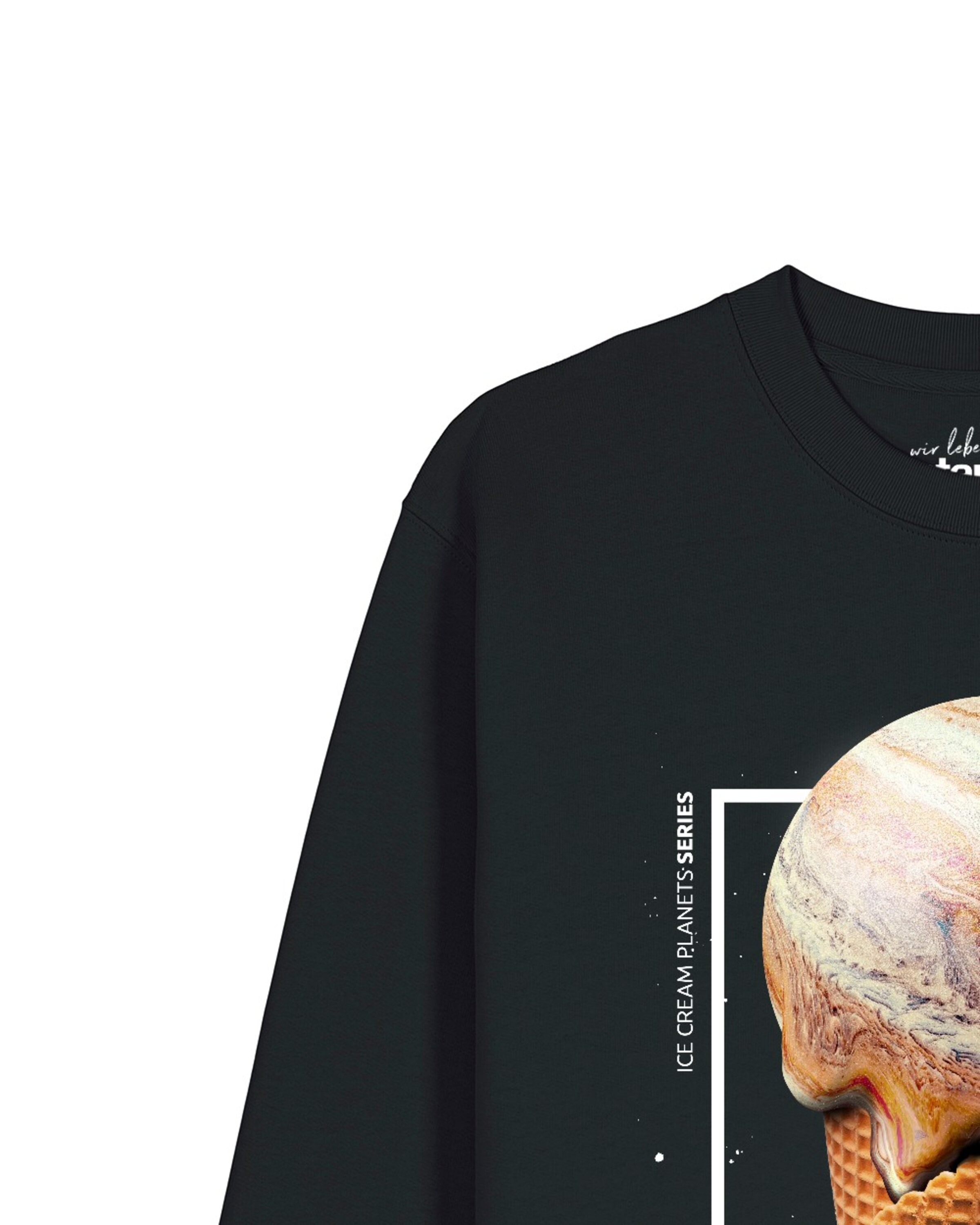 Sweat-shirt 'Jupiter Planet' Watapparel en noir