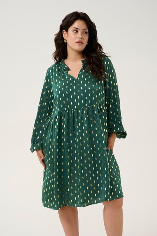 Abito 'Sofia' di KAFFE CURVE in verde: frontale