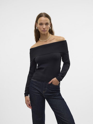 VERO MODA Trui 'MERCURY' in Zwart: voorkant
