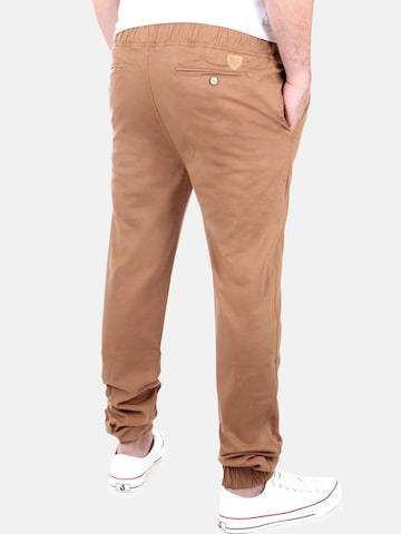 Reslad Slim fit Chino Pants 'Chino Jogger' in Brown