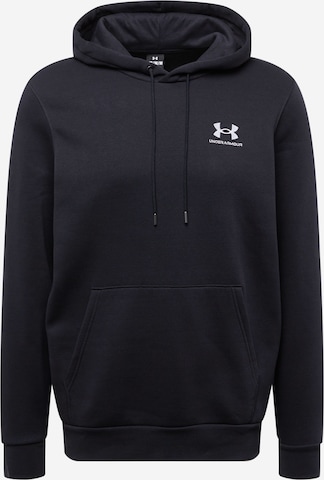 UNDER ARMOUR Athletic Sweatshirt 'Essential' in Black: front