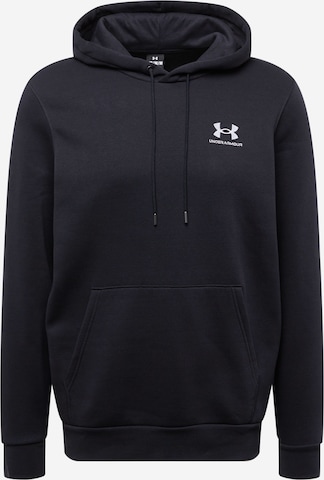 UNDER ARMOUR Sportovní mikina 'Essential' – černá: přední strana