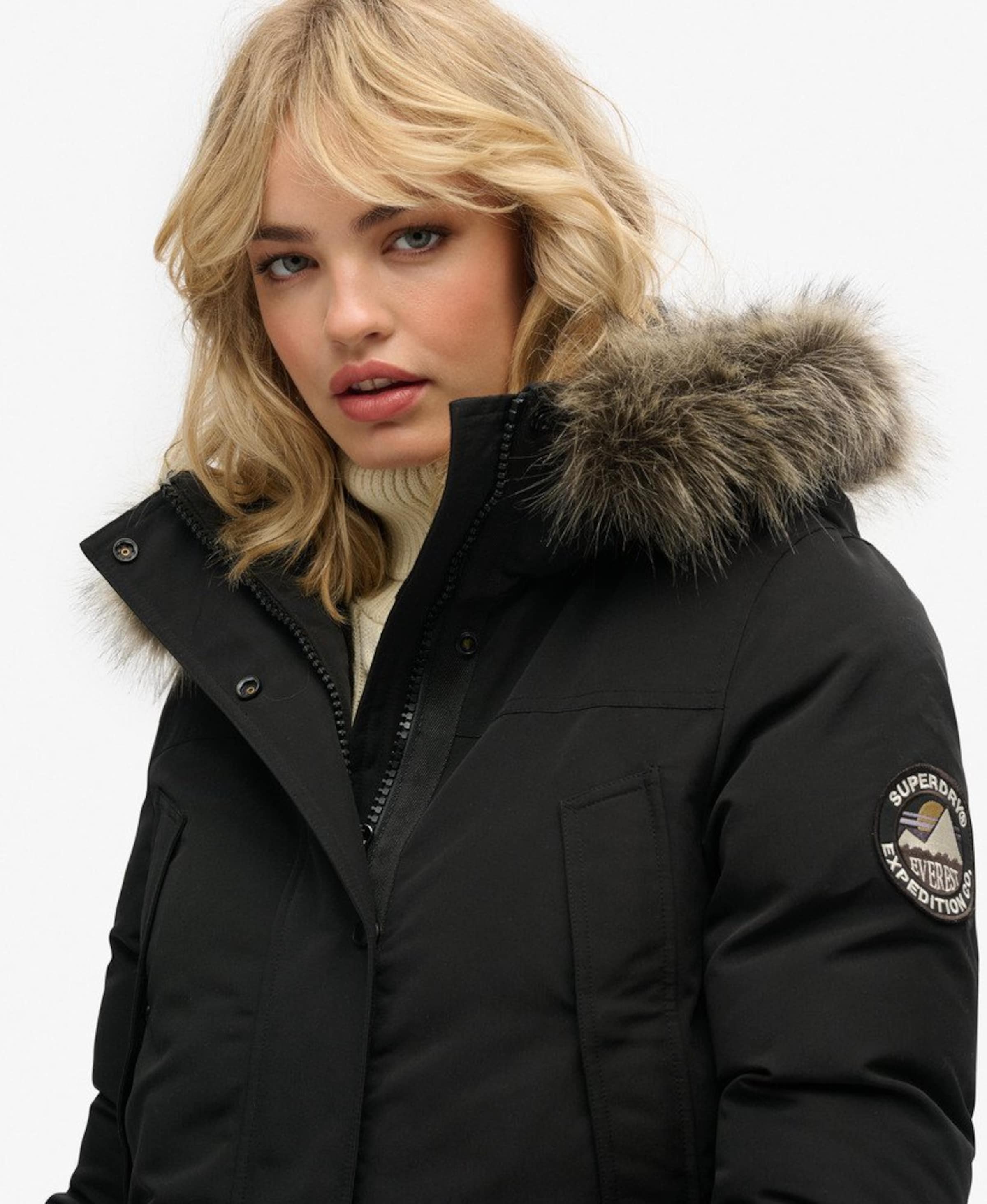 Superdry & Co Winterparka 'Everest' in Zwart