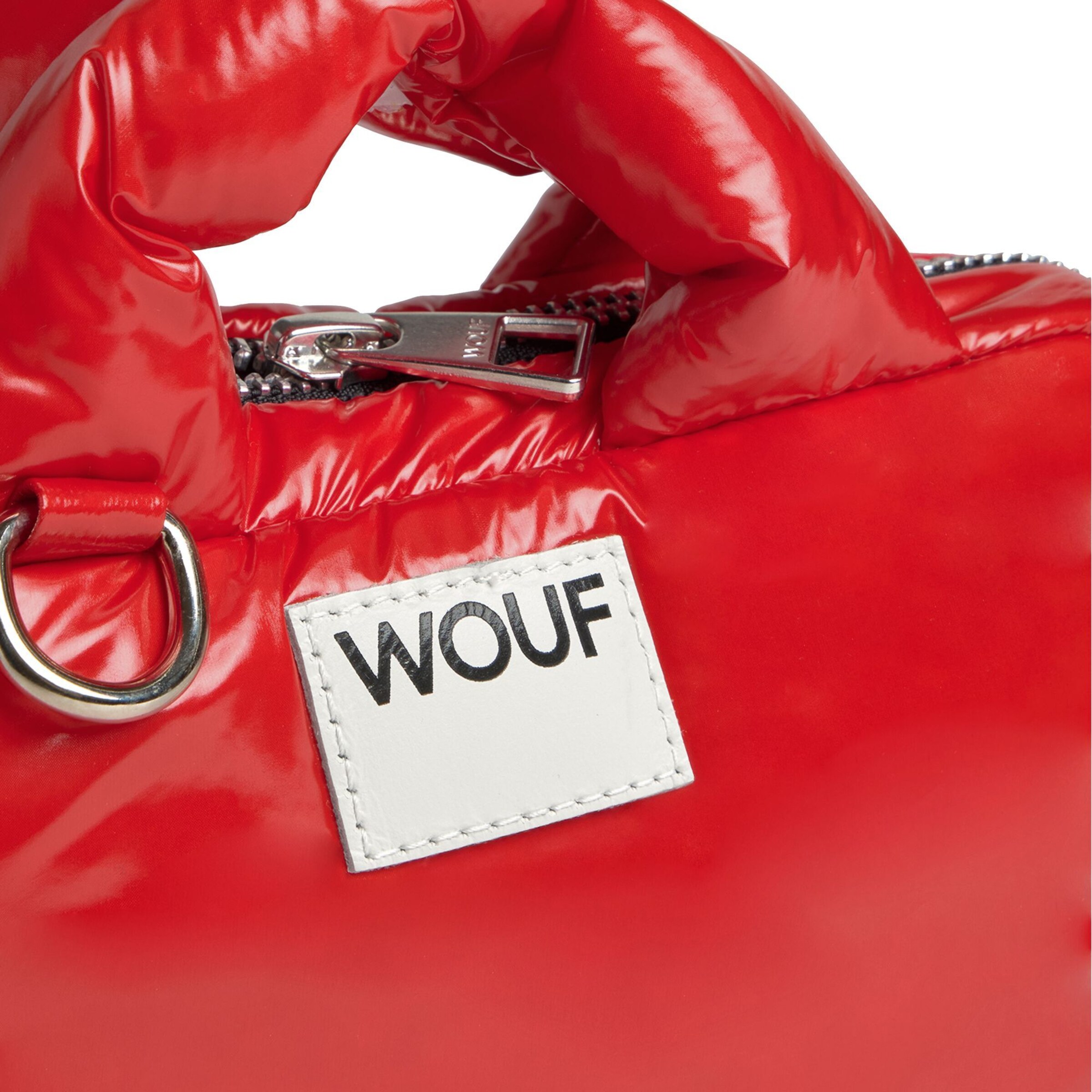 Borsa a mano 'Glossy Mini' di Wouf in rosso