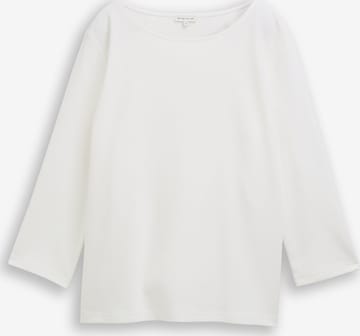 T-shirt TOM TAILOR en blanc : devant