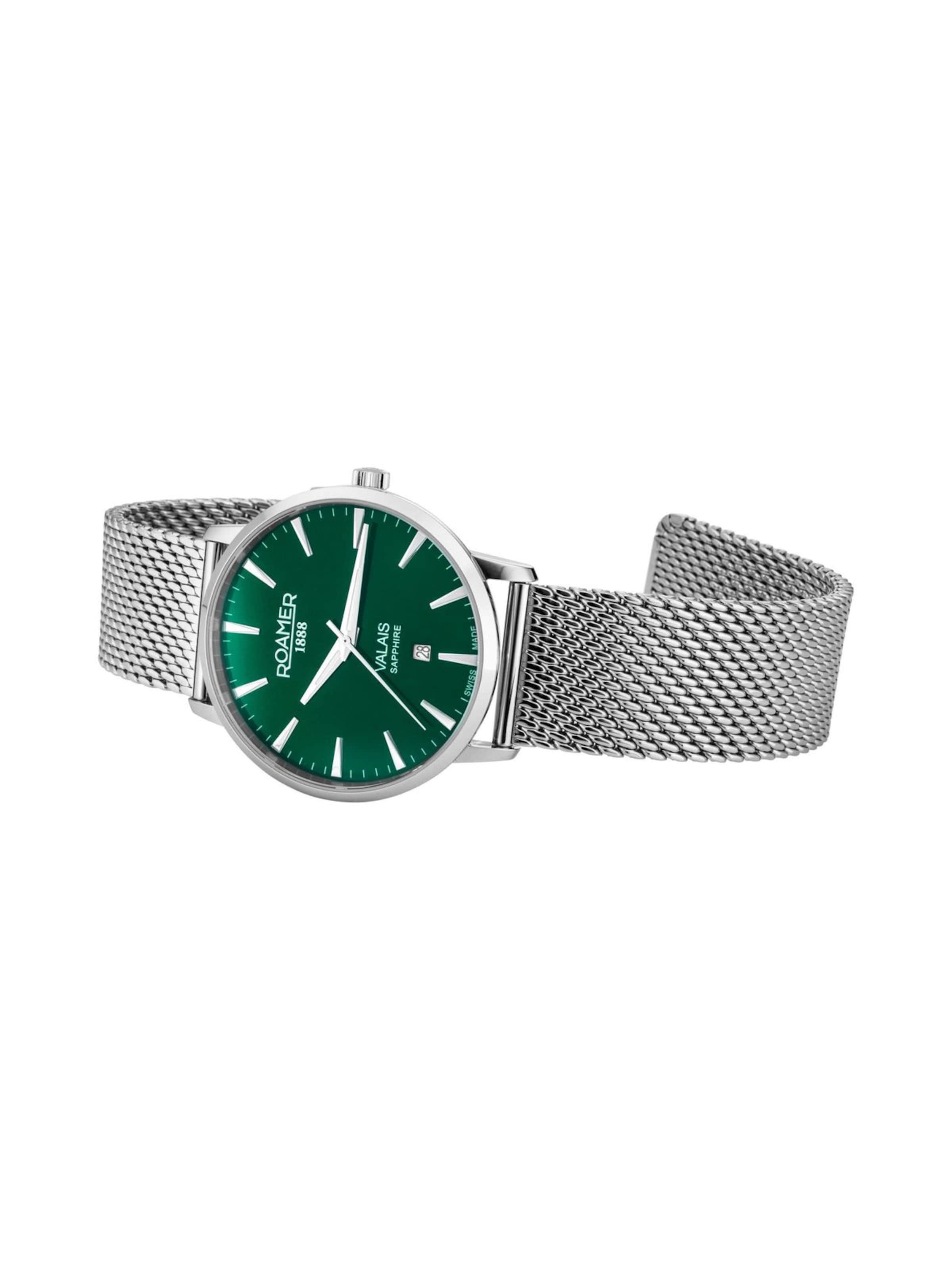 Montre à affichage analogique Roamer en vert