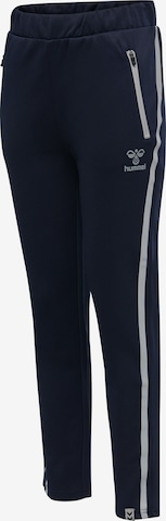 Hummel Regular Workout Pants in Black: front