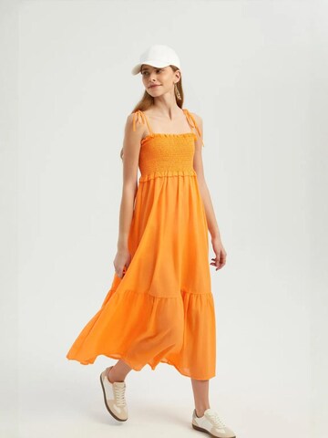 Hiccup Dress in Orange
