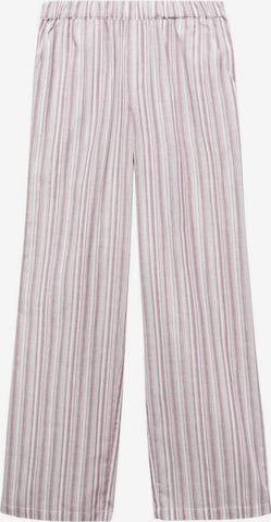 MANGO TEEN Loose fit Pants in White: front