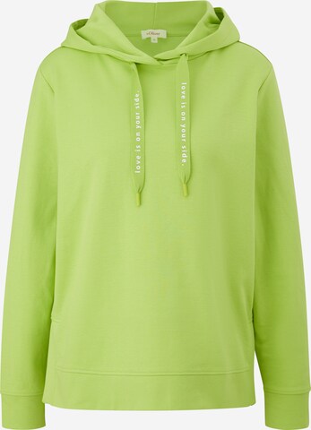 Sweat-shirt s.Oliver en vert : devant