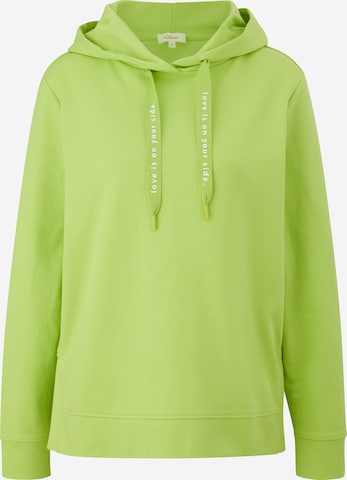 s.Oliver Sweatshirt i grön: framsida