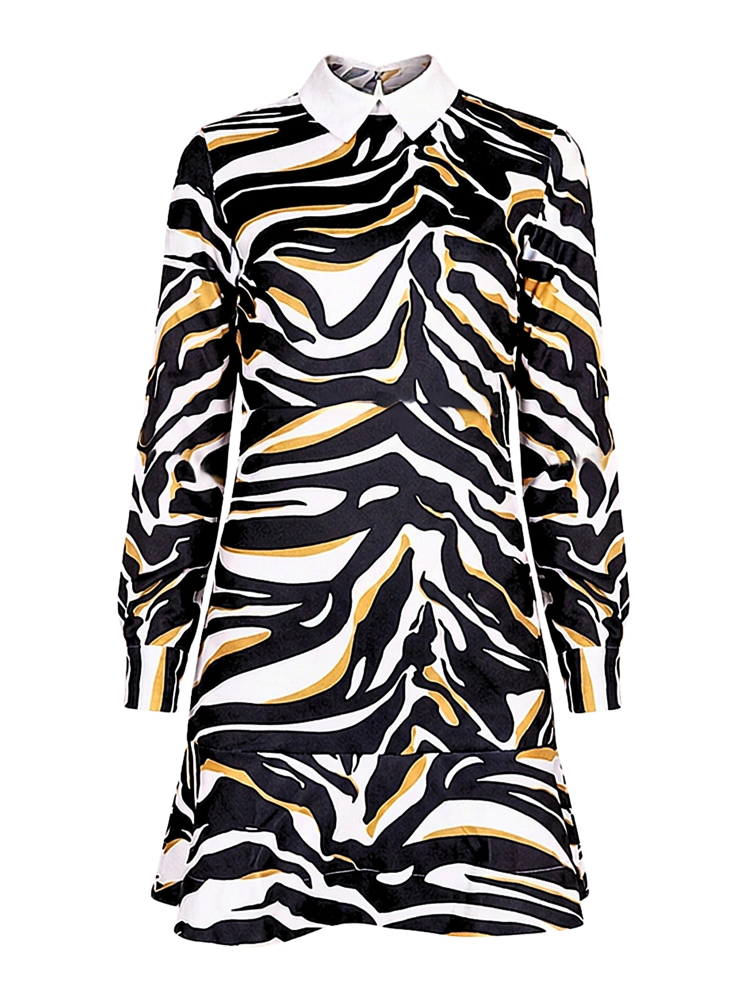 Be  Noble Kleid 'Kleid A Style im Animal Print'‌‌ in Mischfarben: Vorderseite
