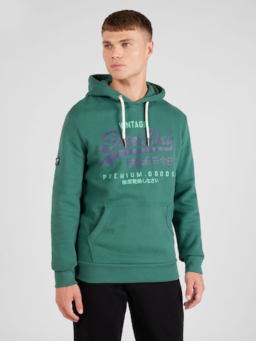 Superdry Sweatshirt in Grün: predná strana