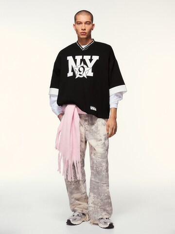 Bershka Tričko - Čierna