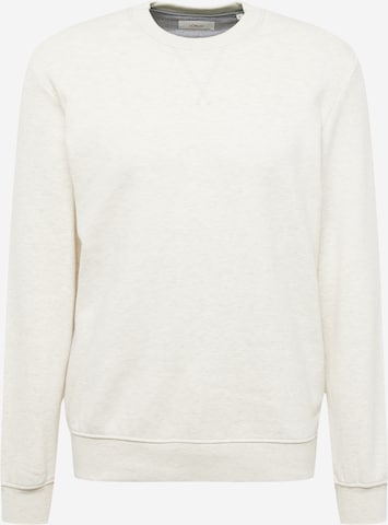 Sweat-shirt s.Oliver en blanc : devant