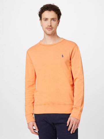 Bluză de molton de la Polo Ralph Lauren pe portocaliu: față