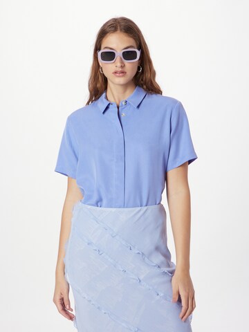 Samsøe Samsøe - Blusa 'MINA' em azul: frente