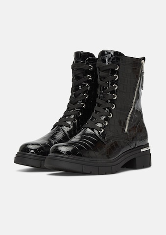 s.Oliver Schnürstiefel in Schwarz