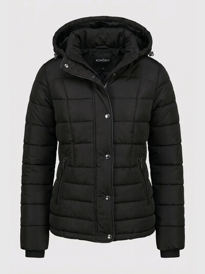 KOROSHI Veste d’hiver en L en noir, Vue avec produit