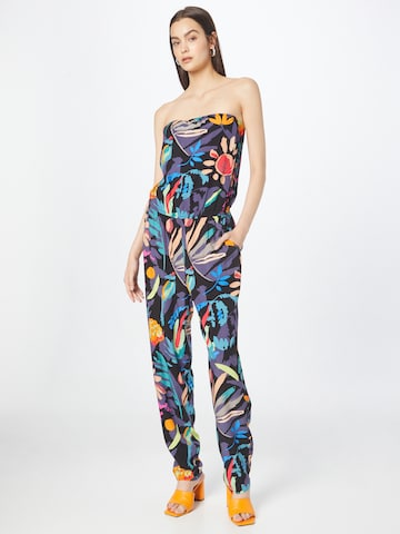 Urban Classics Jumpsuit in Zwart: voorkant