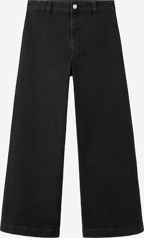 MANGO Wide Leg Jeans 'CATHERIN' in Schwarz: Vorderseite