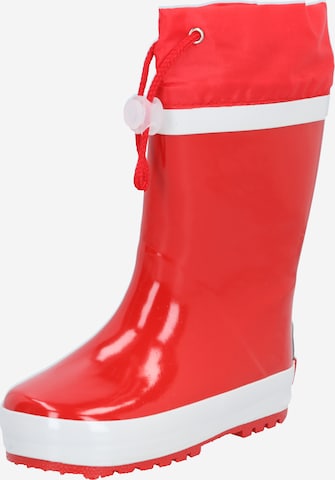 PLAYSHOES Rubber Boots in Red: front