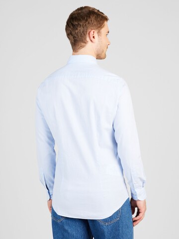 Tommy Hilfiger Tailored Slim Fit Риза 'ROYAL' в синьо