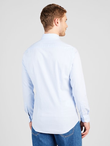 Tommy Hilfiger Tailored Slim Fit Skjorte 'ROYAL' i blå