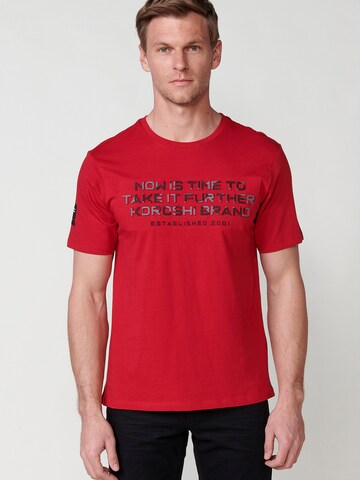 T-Shirt KOROSHI en rouge : devant