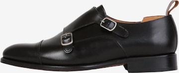 Chaussure à lacets Scalpers en noir : devant