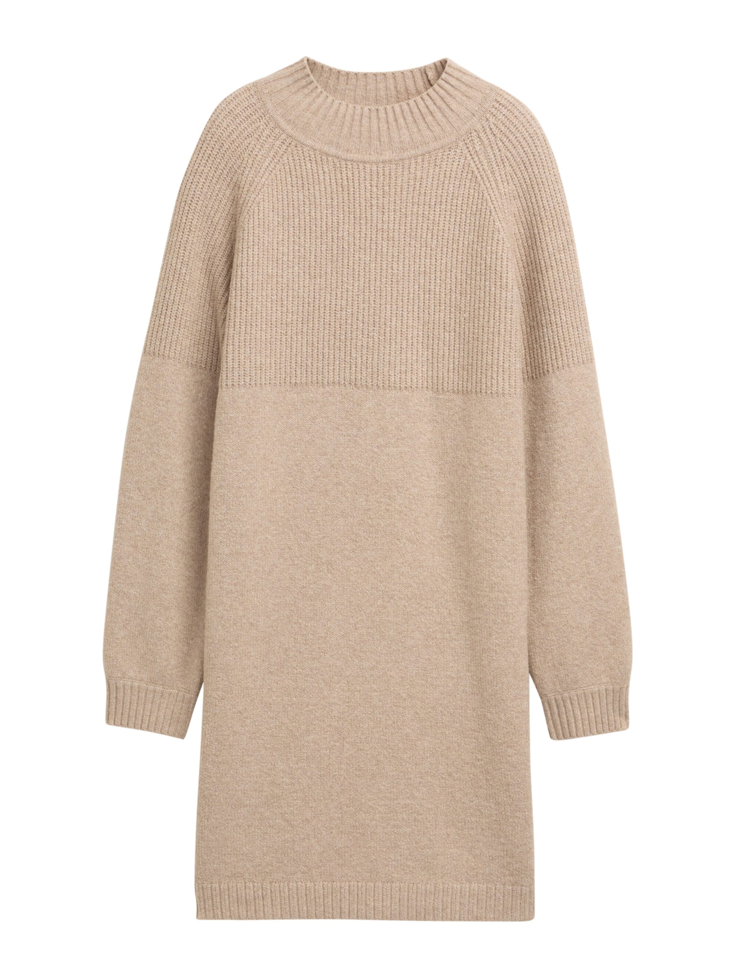 TOM TAILOR DENIM Sukienka z dzianiny w kolorze brązowy: przód