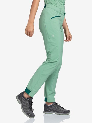 Schöffel Ozke Outdoor hlače 'Hestad' | zelena barva
