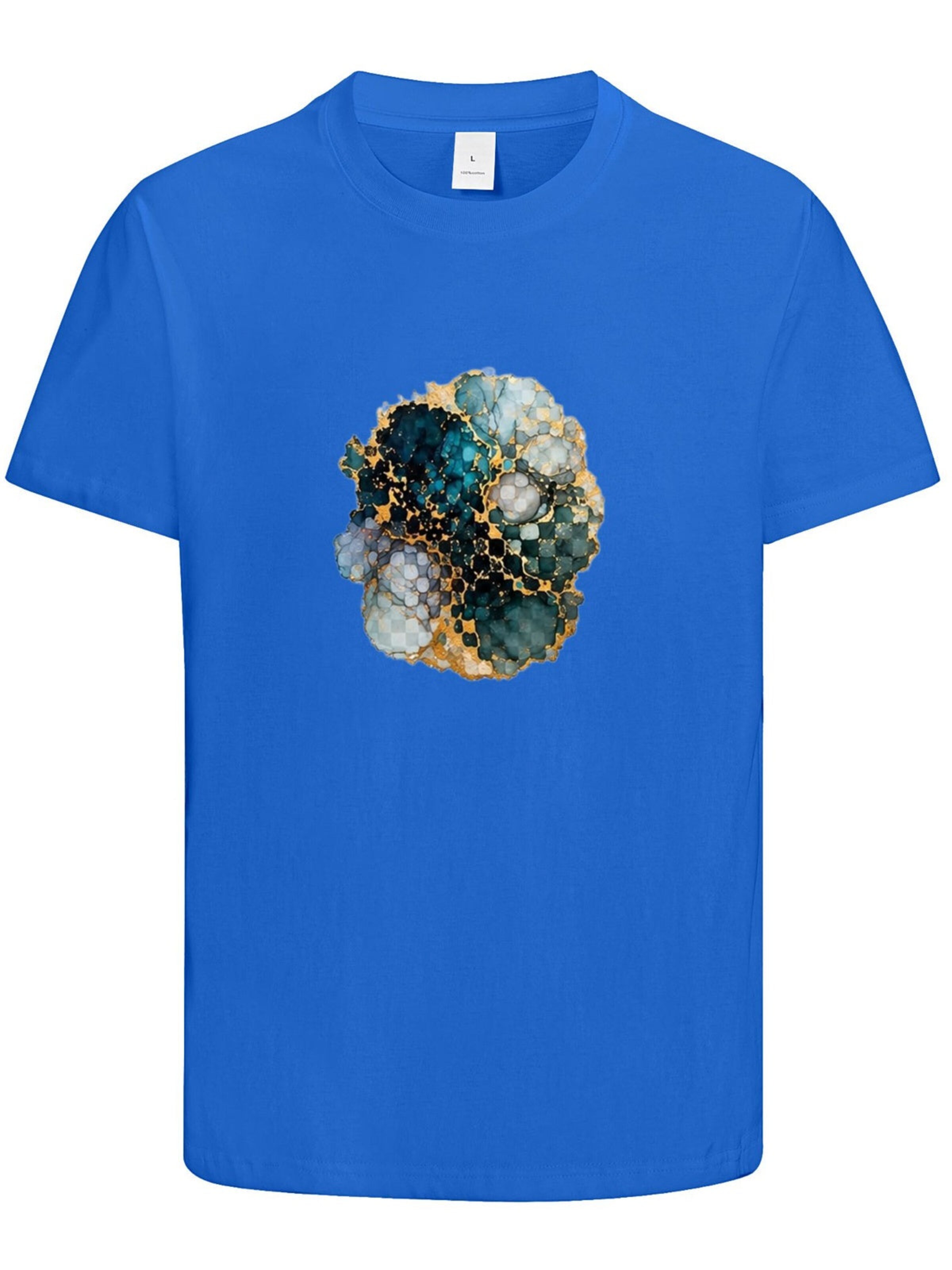 HUSKSWARE Shirt 'Grafik'‌‌ in Blau: Vorderseite
