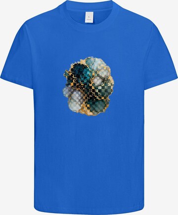 HUSKSWARE Shirt 'Grafik' in Blau: Vorderseite