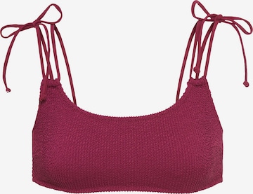 Bustier Hauts de bikini LSCN by LASCANA en rouge : devant