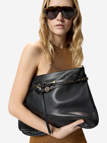 PINKO Skuldertaske 'BELT BAG BIG VITELLO MORBIDO 105903 A0QO' i sort