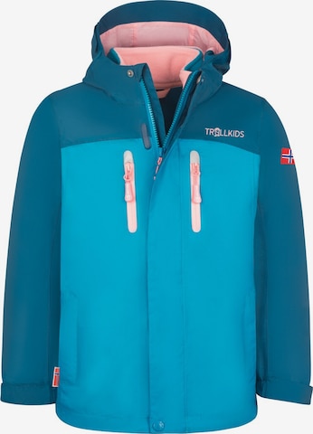 TROLLKIDS Outdoor jacket in Blue: front