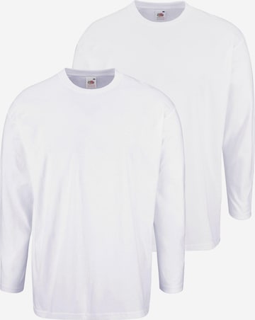 FRUIT OF THE LOOM Shirt in Weiß: Vorderseite