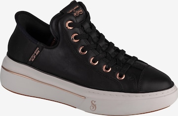 SKECHERS Slip-on 'Skechers Slip-Ins: Snoop One - OG Leather' in Zwart: voorkant