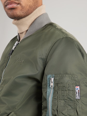 Schott NYC Přechodná bunda 'MACAMPSRS' – zelená