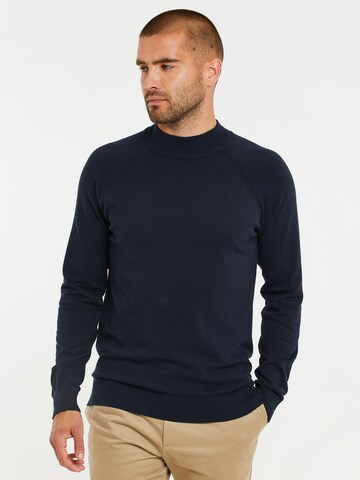 Pull-over Threadbare en bleu : devant