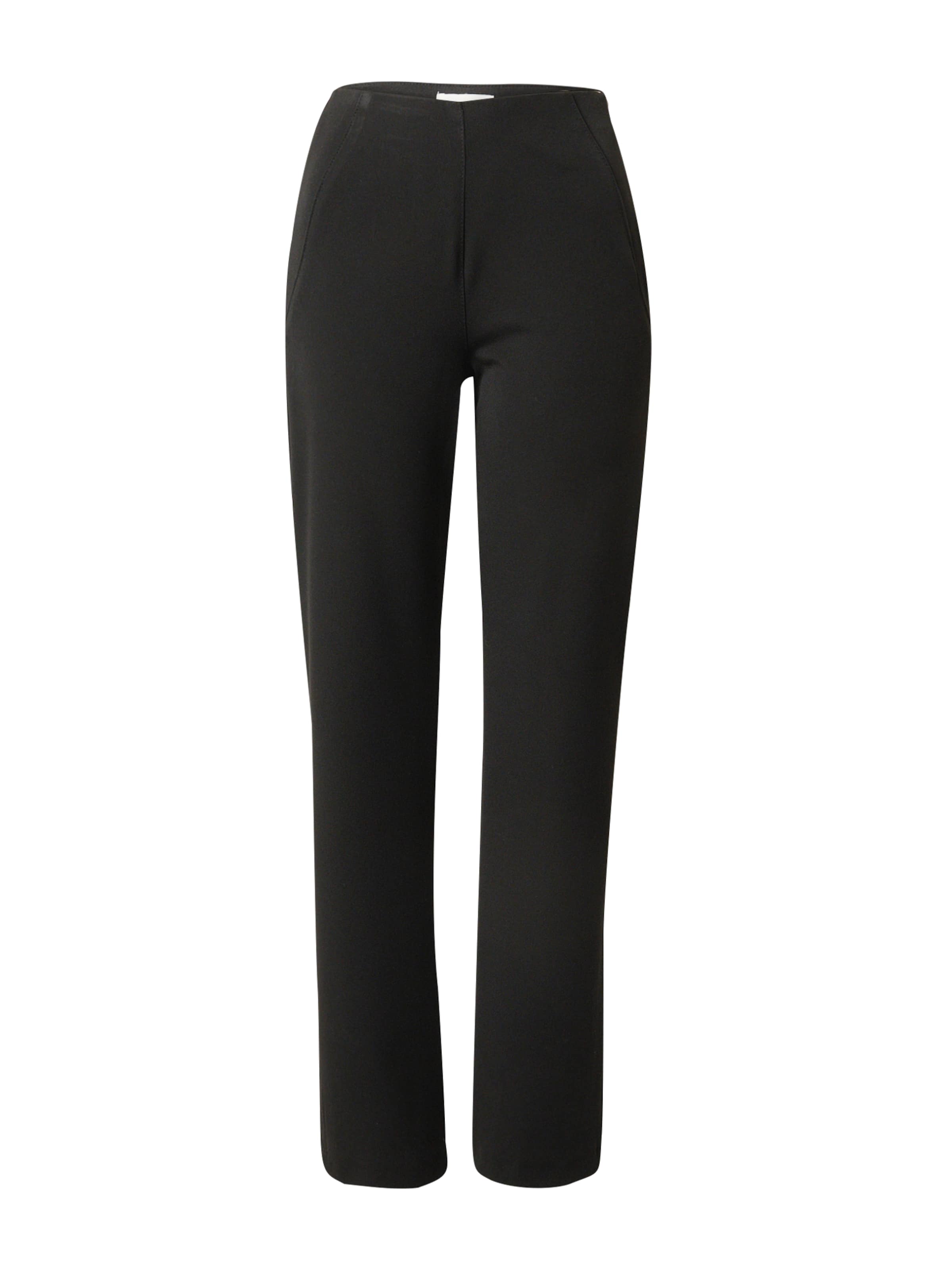 OBJECT Široke hlačnice Hlače &#x27;LISA BELLE&#x27; | črna barva: sprednja stran