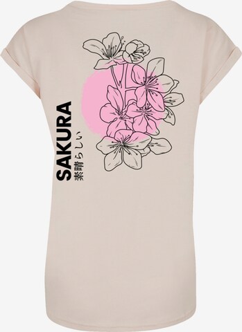 T-shirt 'Sakura Japan ' F4NT4STIC en beige