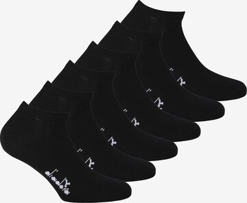 Diadora Ankle Socks in Black: front