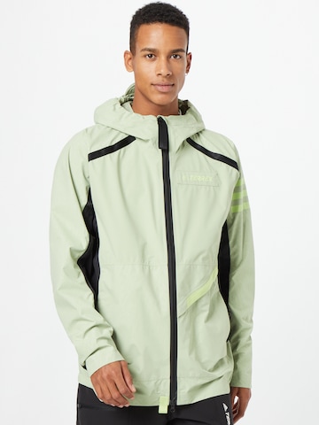 ADIDAS TERREX Outdoor jacket 'Utilitas' in Green: front